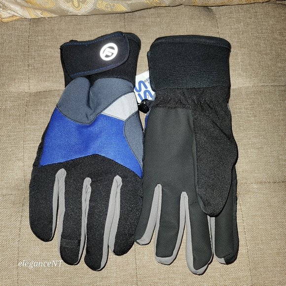 Other - Insulated Kids / Youth Winter Black/Blue/Gray Gloves L/XL NWT
